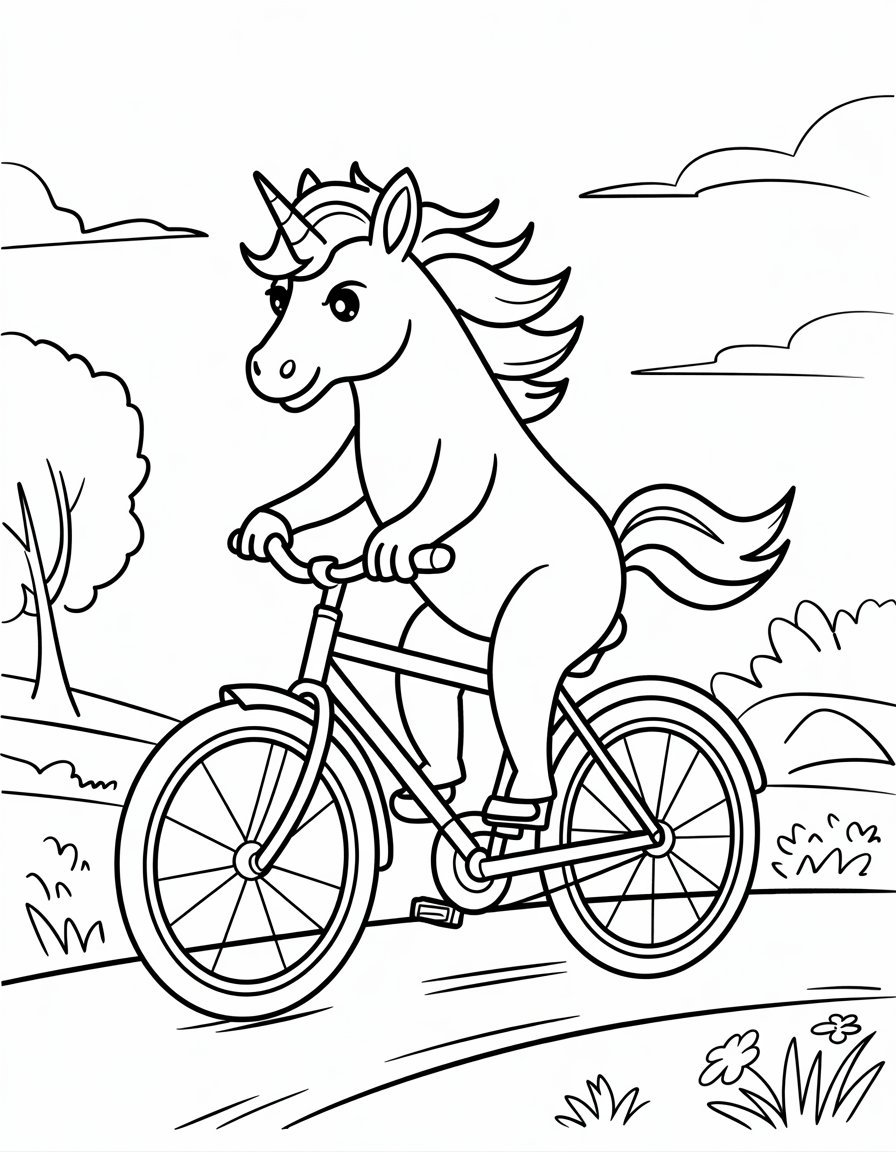 Cyclist Unicorn